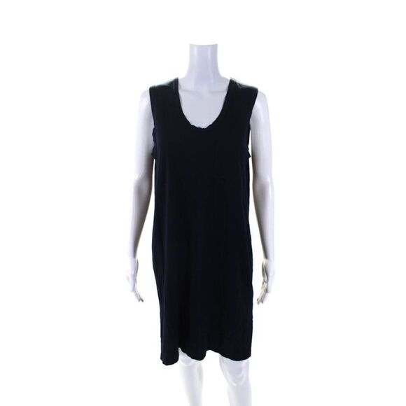 J Crew Collection Womens Sleeveless Pullover Front Pocket Dress Blue Medium - Picture 1 of 6